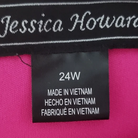Pink Lined Dress JESSICA HOWARD Comfy Size 24W 3x - Picture 3 of 6